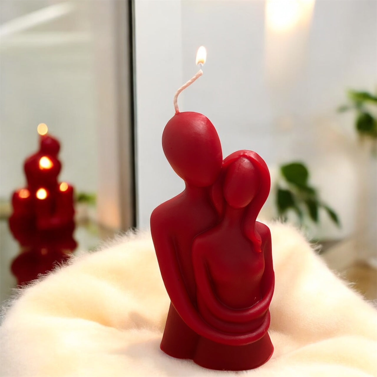 Romantic Handmade Couple Candle