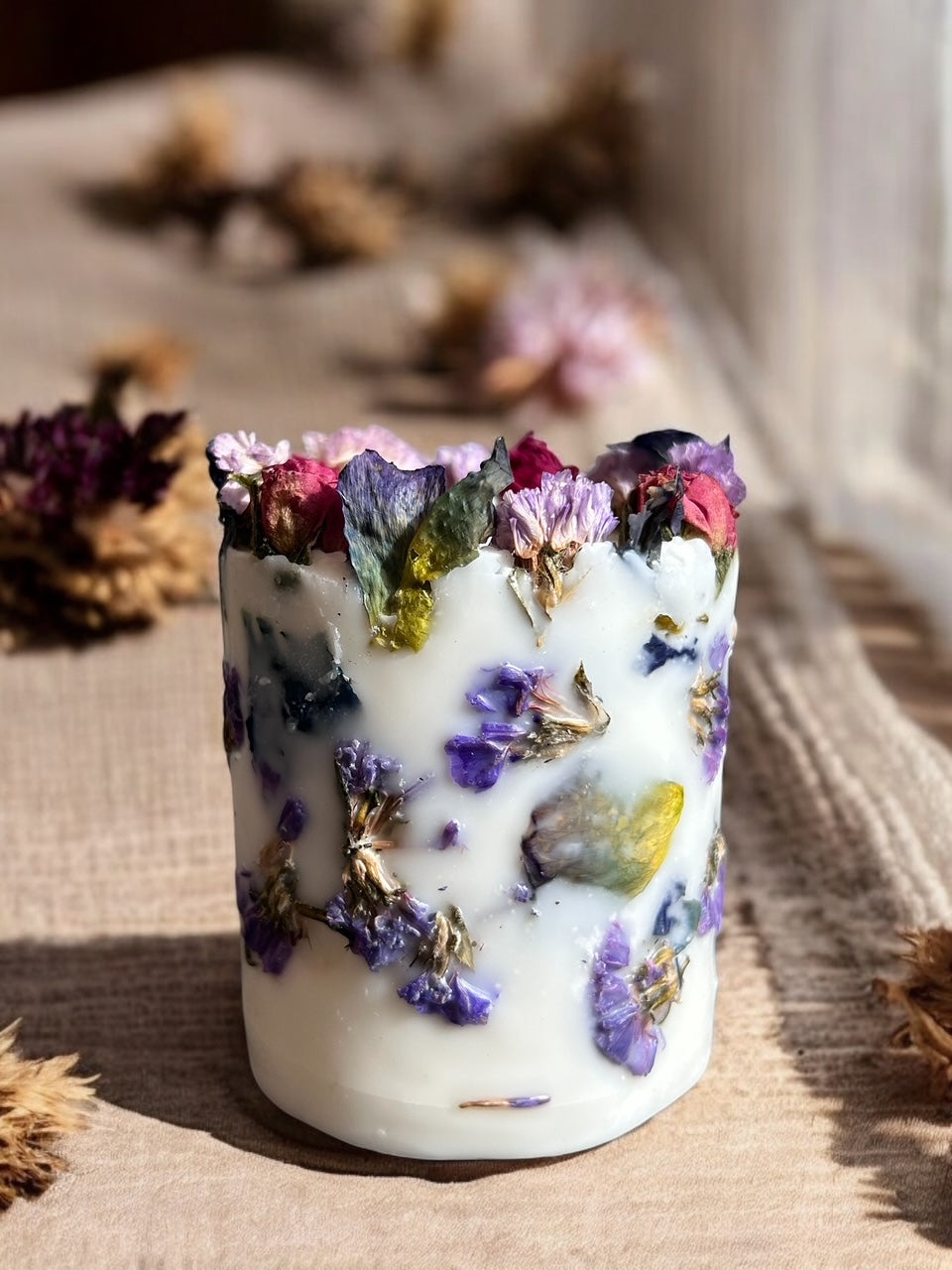 Dried Flower Candle-Berlin Girl Scent