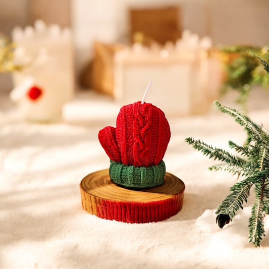 Winter Gloves Candle - Warm & Snug Holiday Decor