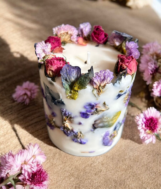 Dried Flower Candle-Berlin Girl Scent